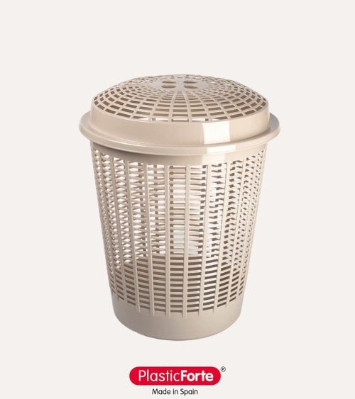 Pongotodo Redondo Rattan con Tapa de Plástico