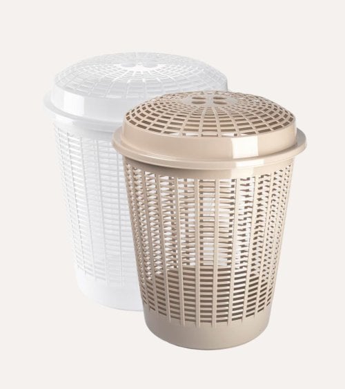 Pongotodo Redondo Rattan con Tapa de Plástico