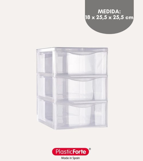 Cajonera Duero Transparente de Plástico