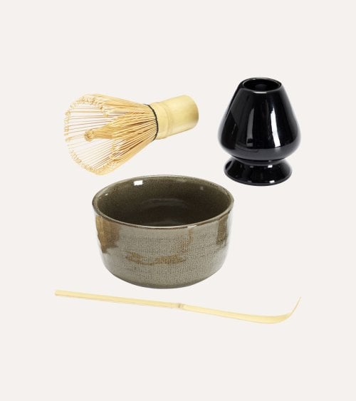 Set Preparación Té Matcha Estilo Tradicional de Cerámica