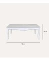 Mesa de Centro Rectangular Vitoria de Madera