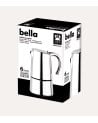 Cafetera Italiana Bella de Acero Inoxidable 18/10