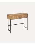 Consola Colva con 2 Puertas Correderas de Madera