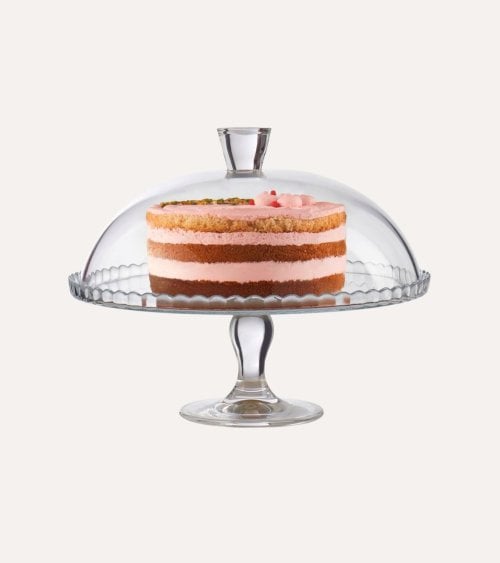 Expositor de Tartas con Tapa Lara de Cristal