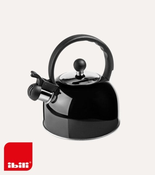 Cafetera Silbante Black de Acero Inoxidable