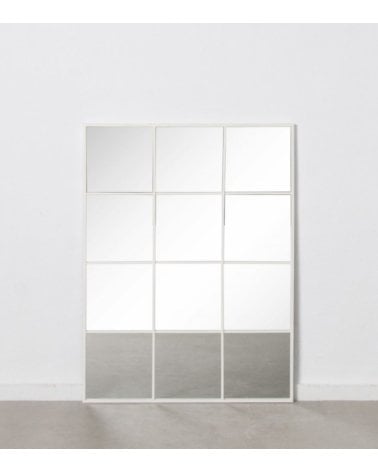 Espejo con Forma de Ventana en Color Blanco-2