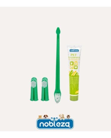 Set de Cepillos y Pasta de Dientes para Mascotas