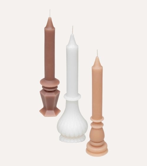 Set de 3 Velas Decorativas March de Parafina