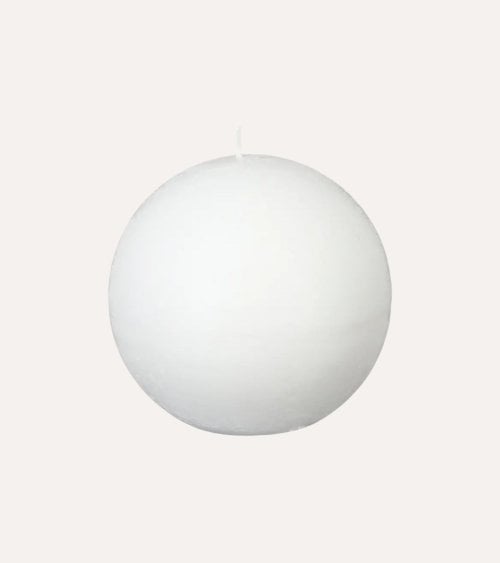 Vela Bola Decorativa Olia de Cera