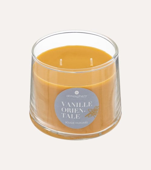 Vela Aromática Doble Izor en Base de Cristal