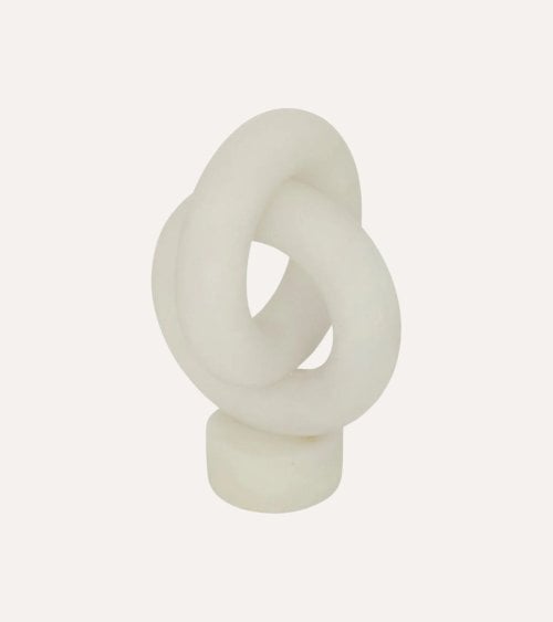 Figura Decorativa Nudo con Base de Poliresina