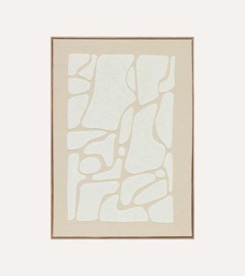 Cuadro Lienzo Ziad con Relieve de MDF