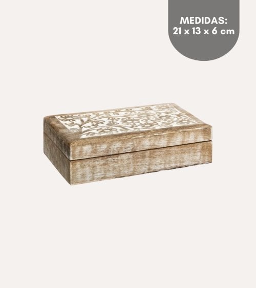 Caja Decorativa Ritual de Madera de Mango