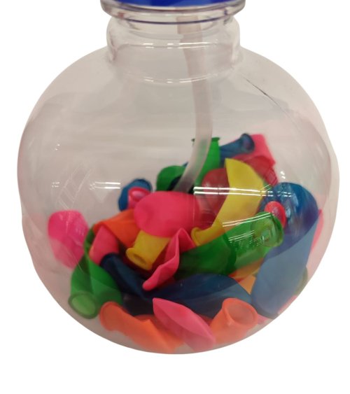 Botella con Dispensador con 50 Globos de Colores-3