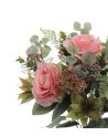 Ramo de Rosas Exóticas Artificiales - Decoración Elegante para Hogar y Eventos-2