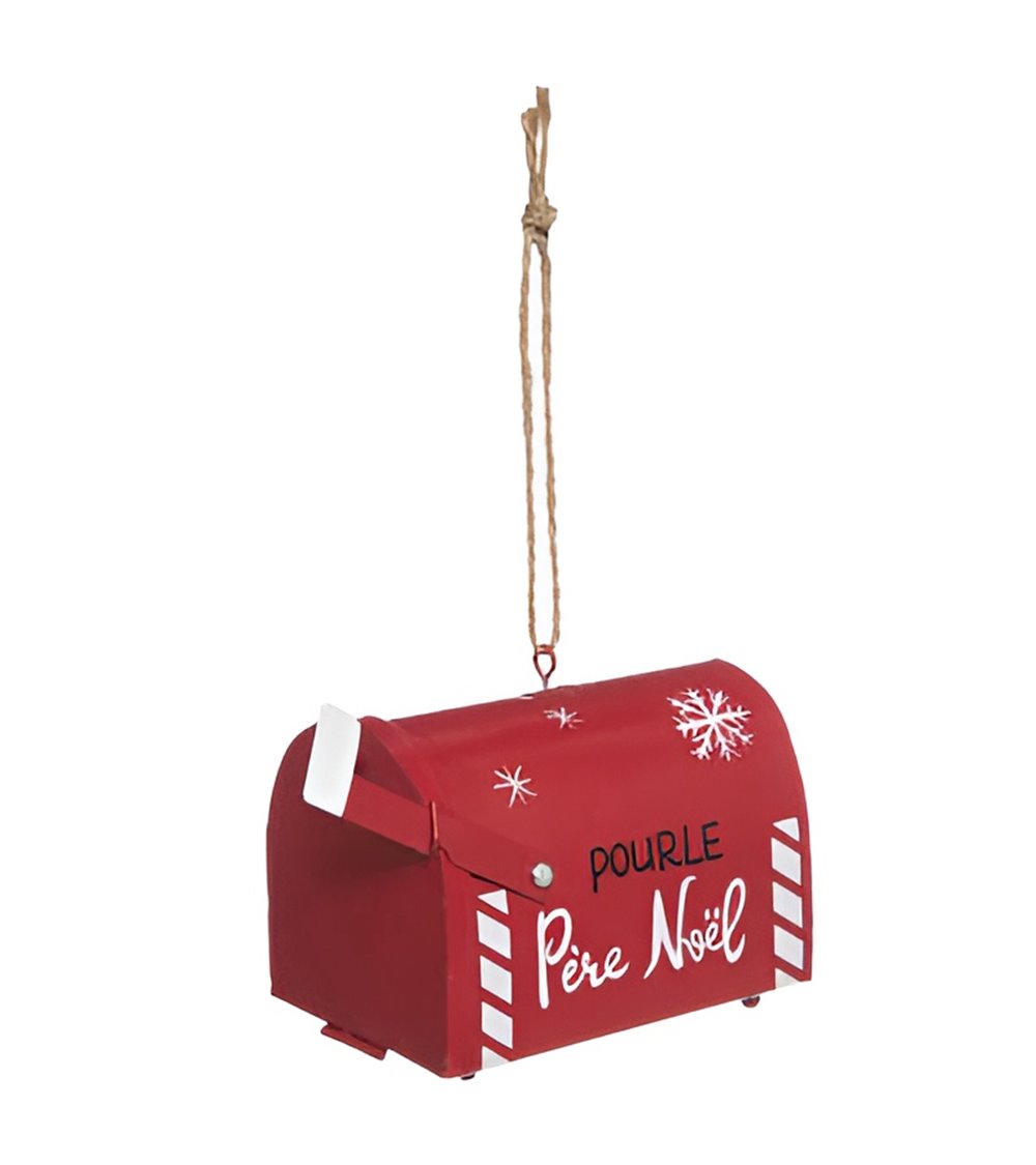 Christmas Subject Crate Metal Mailbox 7 cm