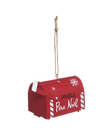 Christmas Subject Crate Metal Mailbox 7 cm
