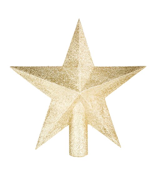 Crest Star 22 cm Gold Glitter