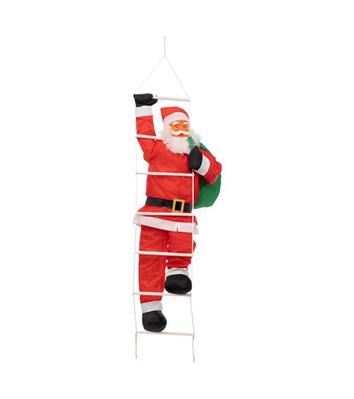 Papá Noel trepador + escalera H120cm