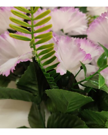 Ramo de Claveles Artificiales de Alta Calidad, Flores Decorativas-10