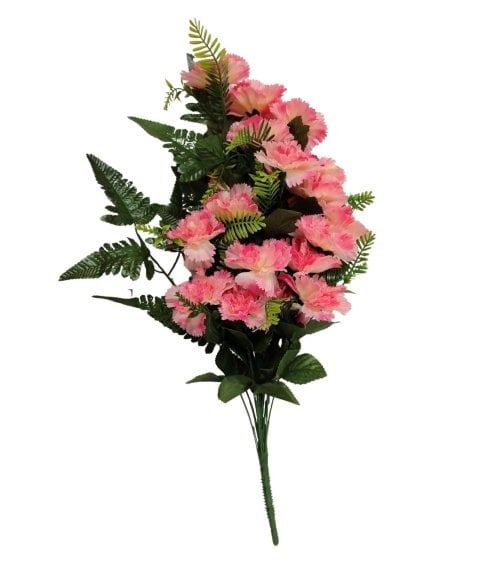 Ramo de Claveles Artificiales de Alta Calidad, Flores Decorativas-4